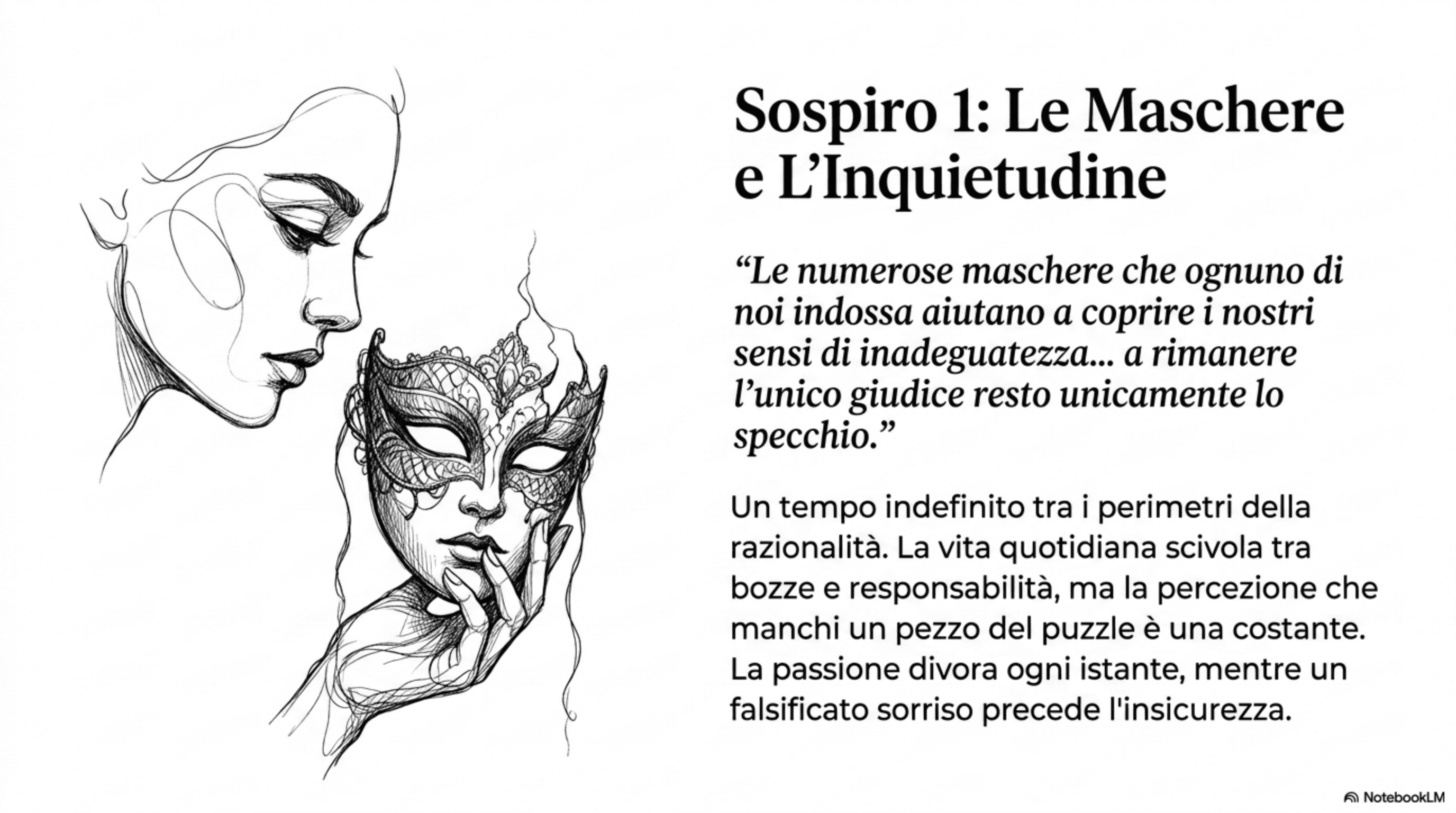 Donna con la maschera — La Scrittrice